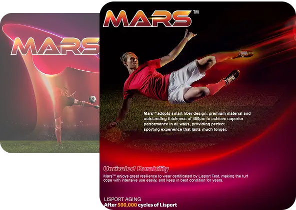 MARS 60-B1 Football Turf Tested with Lisport XL for up to 5,00,000 cycles, ideal for heavy-use grounds