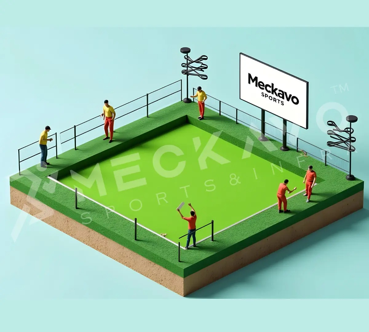 Meckavo Sports News | What Determines the Cost of Football and Cricket Turf Construction in India?