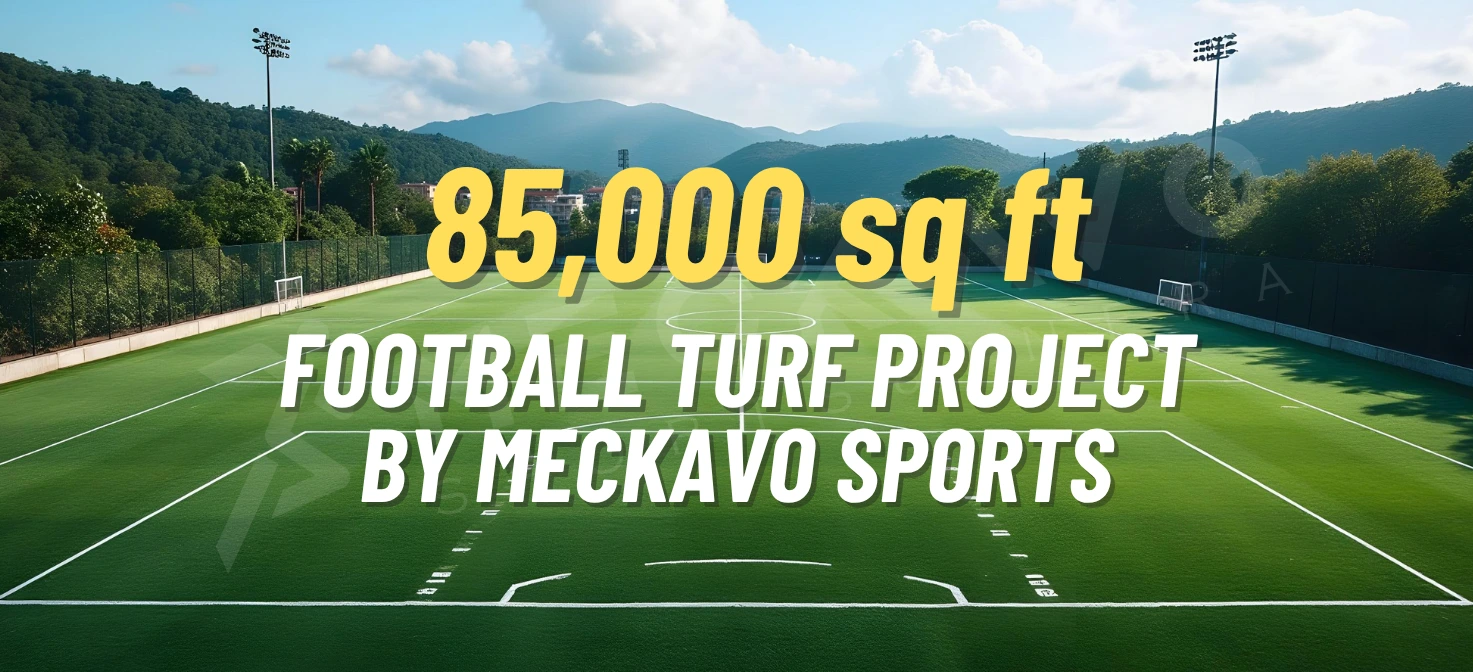 Meckavo Sports News | 85,000 Sqft Football Turf Completed in Manipur by Meckavo