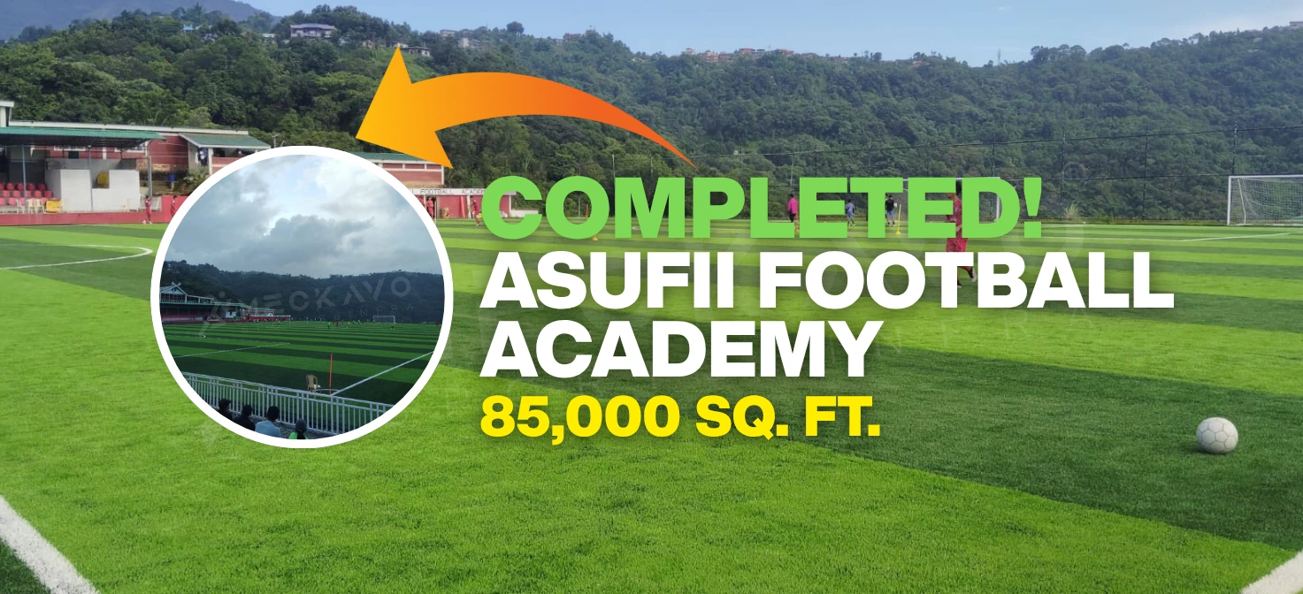 Meckavo Sports News | ASUFII Football Academy Turf Completed in Mao, Manipur