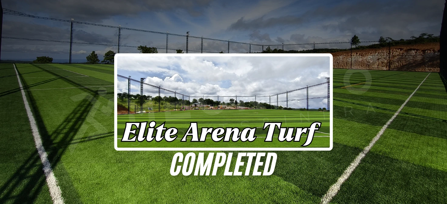 Meckavo Sports News | Elite Arena Football Turf Completed in Shillong, Meghalaya