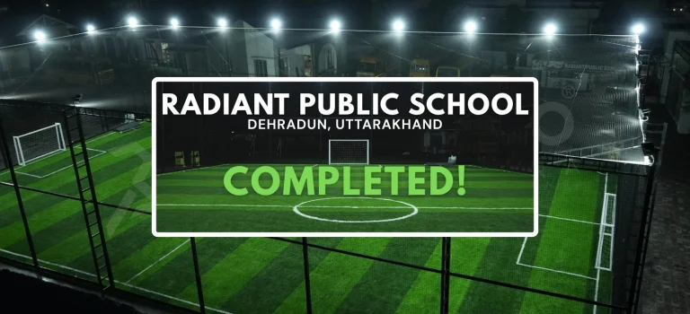 Radiant Public School Football Turf Completed in Dehradun | News | Meckavo Sports