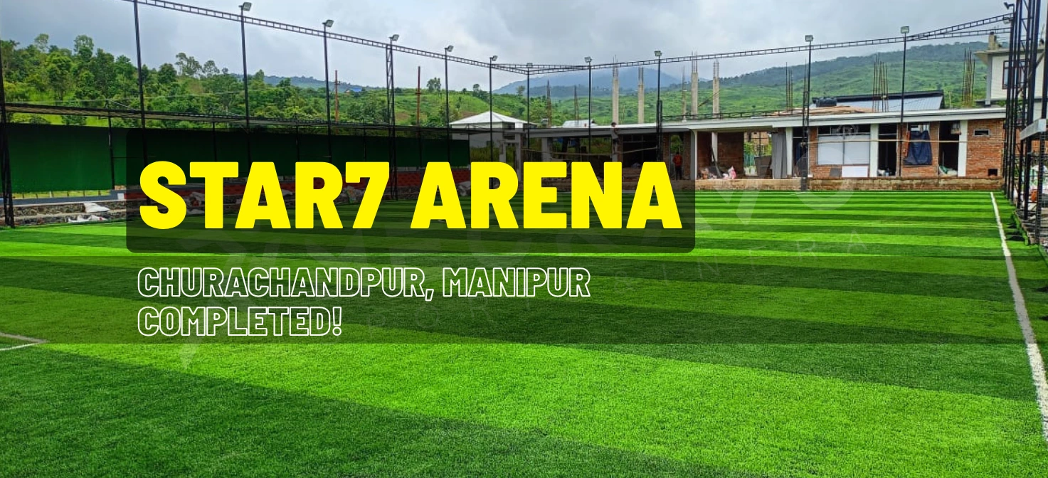 Meckavo Sports News | Star7 Arena - Football Turf Installation Completed in Churachandpur, Manipur