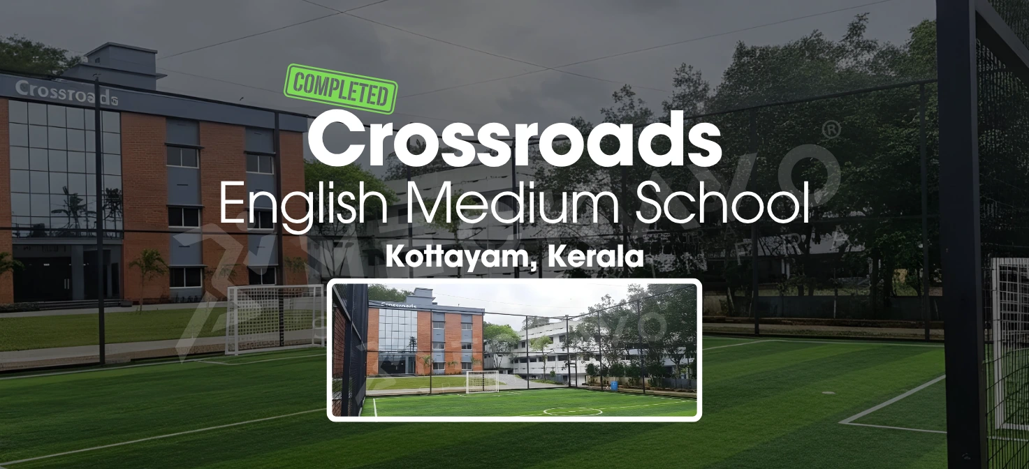 Meckavo Sports News | Crossroads English Medium School Turf Project Completed in Kottayam, Kerala