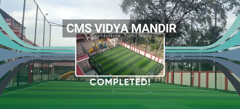 Meckavo Sports Completes Multi-Sport Turf at CMS Vidya Mandir | News | Meckavo Sports